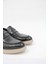 226825 Erkek Casual Ayakkabı - Siyah Croco Deri 5