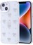 Apple iPhone 13 Kılıf Kabartmalı Desenli Simli Şeffaf A+ Kalite Kapak 1
