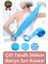 Yıkanabilir Back Scrubber Masaj Etkili Silikon Çift Taraf Duş Lifi Banyo Sırt Kesesi Büyük Boy 70 cm 1