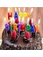 Happy Bırthday Renkli Pasta Mumu Doğum Günü Dekoratif Pasta Mumu Kapalı Paket 1