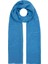Dört Mevsim Zebra Desenli Monogram Jakar Şal 04473-İNDIGO 3