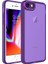 Apple iPhone 8 Kılıf Derin Mor Primula Kamera Korumalı Kapak Koruyucu Tasarım (Apple iPhone 8, Derin Mor) 1