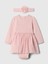 Bebek Pembe Tül Bodysuit Elbise Seti 1