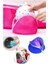 Fermuarlı Iç Çamaşır Sütyen Bikini Yıkama Taşıma Torbası Pembe 1
