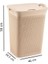 SY-4630 Plastik Safir Kirli Çamaşır Sepeti 55 Lt Bej 2