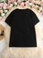 Baskılı Oversize Bisiklet Yaka T-Shirt - Siyah 3