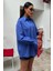 Klasik Oversize Poplin Gömlek 3421 3