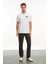 Yakası Düğmeli Yakalı Pike Baskılı Tshirt 1
