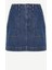 Cepli Detaylı Kısa Denim Etek 4