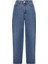 Kemer Aksesuarlı Yüksel Bel Mom Fit Denim Pantolon 5