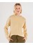 Dikiş ve Yırtmaç Detaylı Bisiklet Yaka Sweatshirt 2