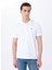 Baskılı Beyaz Erkek Polo T-Shirt M5SM-TST1335 3