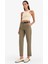 Carrot Fit Kemerli Gabardin Pantolon Cepli Yüksek Bel Düz Paça D7413AX25SM 2
