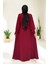 Bağlama Detaylı Elbise 6015 Bordo 2