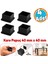 4 Adet Masa Sandalye Sehpa Ayak Tapası Kare Tıpa Papuç Takoz 40 mm x 40 mm Parke Zemin Koruyucu 1