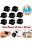 8 Adet Masa Sandalye Sehpa Ayak Tapası Kare Tıpa Papuç Takoz 40 mm x 40 mm Parke Zemin Koruyucu 1