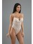 Kahverengi Ip Askılı Dantelli B Cup Body 5081 3