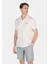 Regular Fit Polo Yaka Düz Erkek Bej Kısa Kol Tişört 1