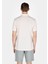 Regular Fit Polo Yaka Düz Erkek Bej Kısa Kol Tişört 2