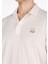 Regular Fit Polo Yaka Düz Erkek Bej Kısa Kol Tişört 4