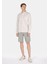 Relaxed Fit Shirt Neck Düz Erkek Keten Karışımlı Bej Uzun Kol Gömlek 3