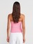 31557 Gül Detaylı Straplez Top-Pembe 2