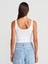 21053 Askılı Bodysuit-Beyaz 2