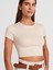 31104 Modal Crop Top-Bej 3
