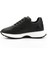 Kadın Siyah Lastik Bağcıklı Hakiki Deri Sneaker 3