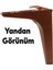 Mobilya Tv Ünitesi Konsol Koltuk Kanepe Destek Ayağı 17 cm Ahşap Desenli Ayakları 6'lı Set 3