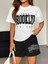 Brooklyn 1898 Baskılı Oversize T-Shirt Şort Alt Üst Takım 2