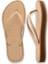 4149928 Slim Flatform Loop Parmak Arası Bej Kadın Terlik 4