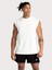 Erkek Pamuklu Antrenman Sporcu Atleti Oversize Kolsuz T-Shirt 1