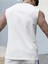 Erkek Pamuklu Antrenman Sporcu Atleti Oversize Kolsuz T-Shirt 3