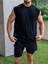 Erkek Pamuklu Antrenman Sporcu Atleti Oversize Kolsuz T-Shirt 2