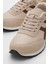 Anorak Bağcıklı Kadın Spor Ayakkabı Bej Kahve 3