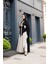 Almila Medine Ipeği Elbise & Kimono Ekru- 1003 3