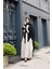 Almila Medine Ipeği Elbise & Kimono Ekru- 1003 4