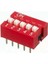 5 Adet 5 Pin Dıp Switch Kırmızı On‑off 2.54 mm Pcb 3