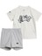 Çocuk Beyaz Eşofman Short Tee Set Jd1042 2