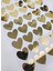 Yapışkanlı Sticker Kalp Şekilli Sticker Etiket Parlak Gold 40 Adet 3.5x3.5 cm 1