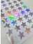 Yapışkanlı Sticker Yıldız Şekilli Sticker Etiket Gökkuşağı Renkli 40 Adet 3.5x3.5 cm 1