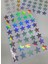 Yapışkanlı Sticker Yıldız Şekilli Sticker Etiket Gökkuşağı Renkli 40 Adet 3.5x3.5 cm 2