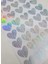 Yapışkanlı Sticker Kalp Şekilli Sticker Etiket Holografik Renkli 40 Adet 3.5x3.5 cm 1