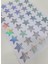 Yapışkanlı Sticker Yıldız Şekilli Sticker Etiket Holografik Renkli 40 Adet 3.5x3.5 cm 1