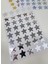 Yapışkanlı Sticker Yıldız Şekilli Sticker Etiket Parlak Gümüş Renkli 40 Adet 3.5x3.5 cm 2