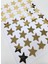 Yapışkanlı Sticker Yıldız Şekilli Sticker Etiket Parlak Gold Renkli 40 Adet 3.5x3.5 cm 1