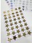 Yapışkanlı Sticker Yıldız Şekilli Sticker Etiket Parlak Gold Renkli 40 Adet 3.5x3.5 cm 2