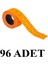 96 Adet 12X21 Motex Fosforlu Turuncu Motex Etiket 2