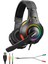 Snopy SN-8800 Gametıme Rgb Işıklı Pc USB 3,5m Ps4-Xbox-Mobile Siyah Gaming Oyuncu Mikrofonlu Kulaklık 1